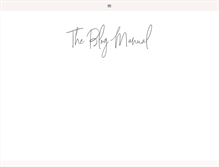 Tablet Screenshot of blogmanual.com